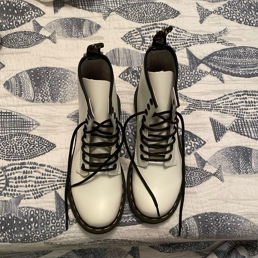 White Doc Martens US size 6